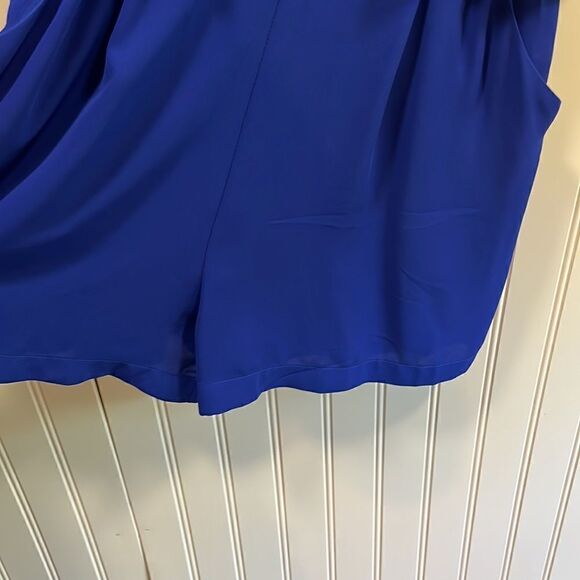 Express royal blue high neck spaghetti strap romper - Picture 2 of 6